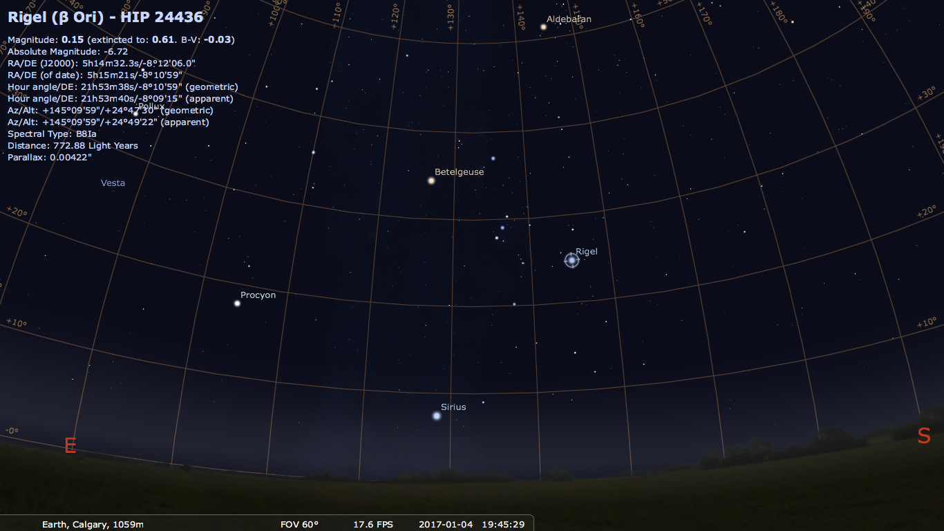 meridian astronomy on a star and planet locator